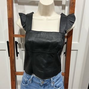 Trouvé Leather Top
